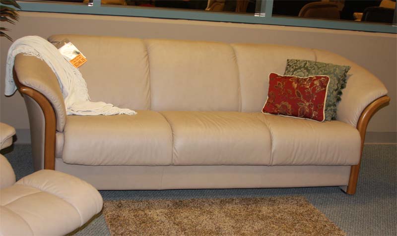 Stressless Paloma Sand Leather Color Sofa from Ekornes